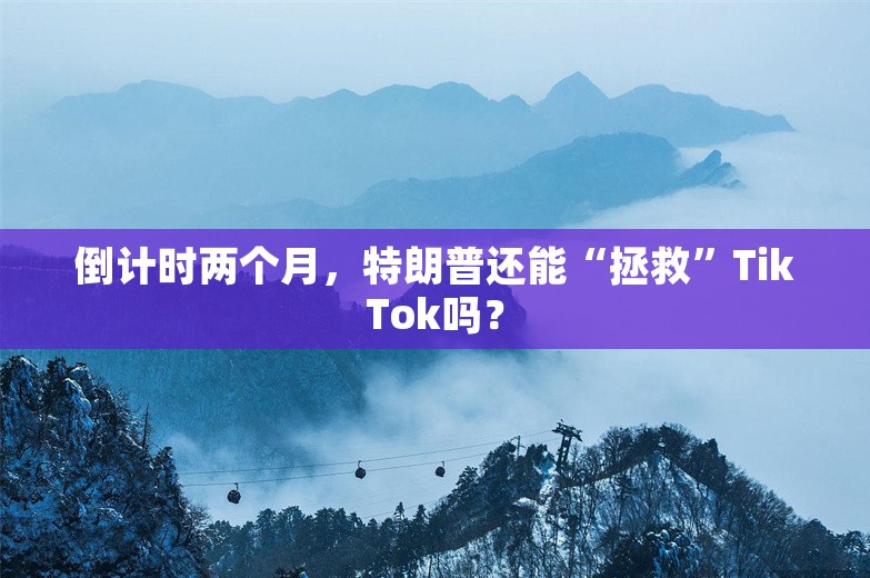 倒计时两个月，特朗普还能“拯救”TikTok吗？