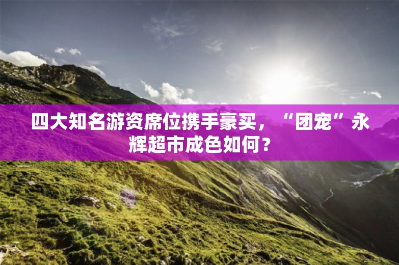 四大知名游资席位携手豪买，“团宠”永辉超市成色如何？