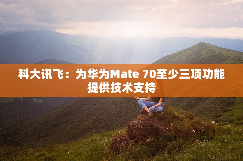 科大讯飞：为华为Mate 70至少三项功能提供技术支持