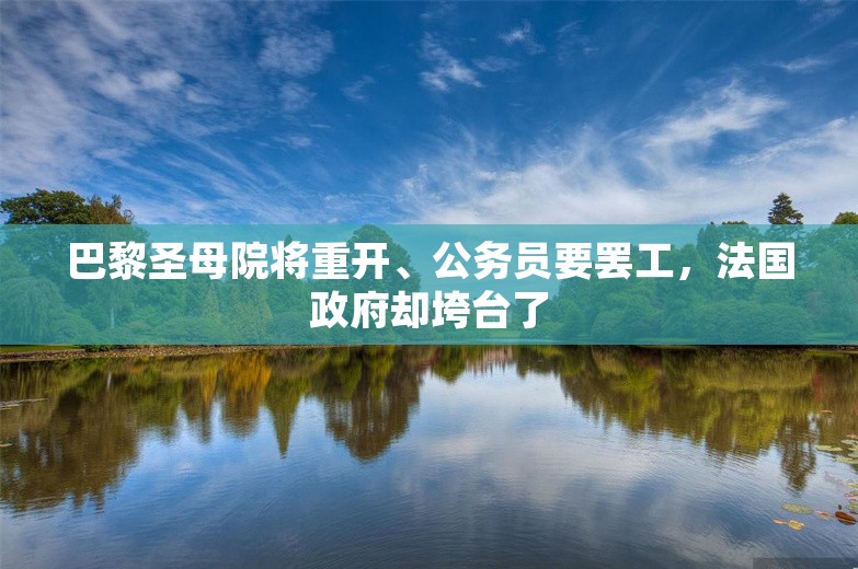 巴黎圣母院将重开、公务员要罢工，法国政府却垮台了