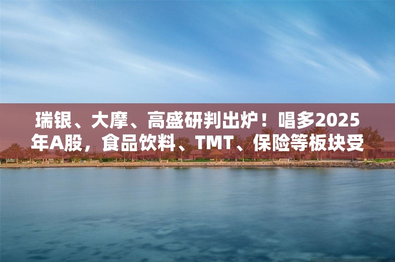 瑞银、大摩、高盛研判出炉！唱多2025年A股，食品饮料、TMT、保险等板块受关注