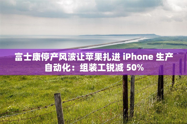 富士康停产风波让苹果扎进 iPhone 生产自动化：组装工锐减 50%