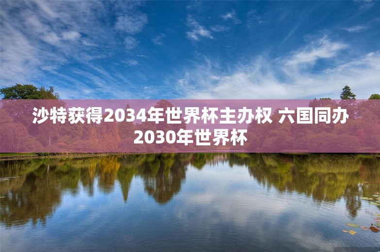 沙特获得2034年世界杯主办权 六国同办2030年世界杯