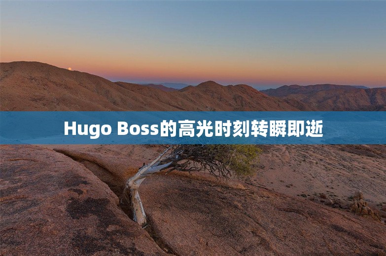 Hugo Boss的高光时刻转瞬即逝