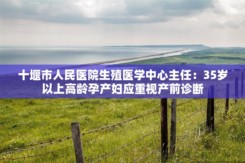 十堰市人民医院生殖医学中心主任：35岁以上高龄孕产妇应重视产前诊断