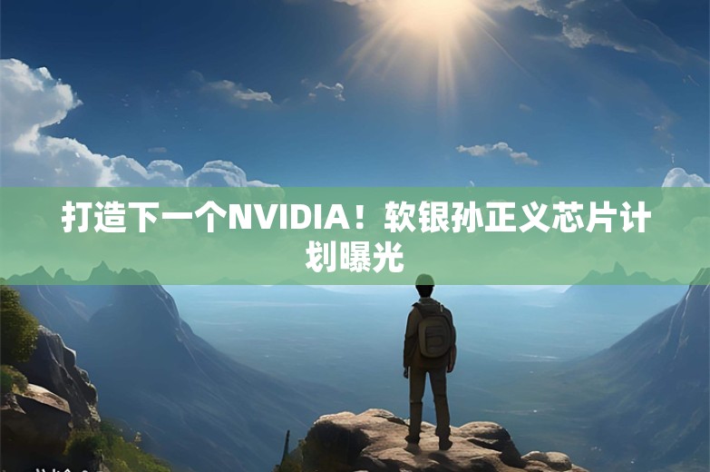 打造下一个NVIDIA！软银孙正义芯片计划曝光