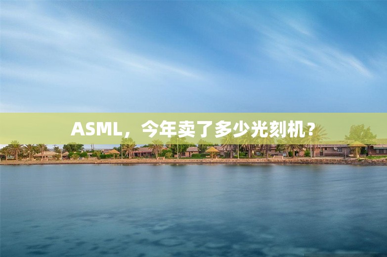 ASML，今年卖了多少光刻机？