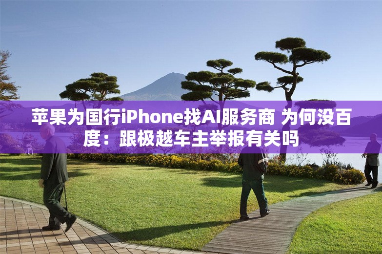 苹果为国行iPhone找AI服务商 为何没百度：跟极越车主举报有关吗