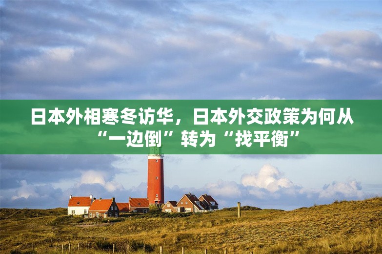 日本外相寒冬访华，日本外交政策为何从“一边倒”转为“找平衡”