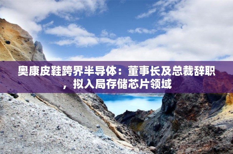 奥康皮鞋跨界半导体：董事长及总裁辞职，拟入局存储芯片领域