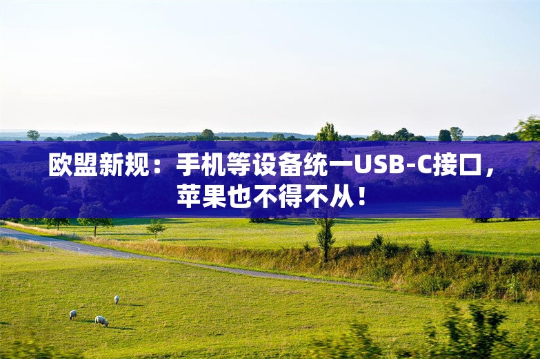 欧盟新规：手机等设备统一USB-C接口，苹果也不得不从！