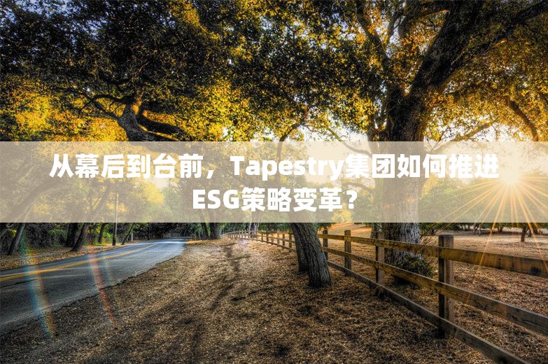 从幕后到台前，Tapestry集团如何推进ESG策略变革？