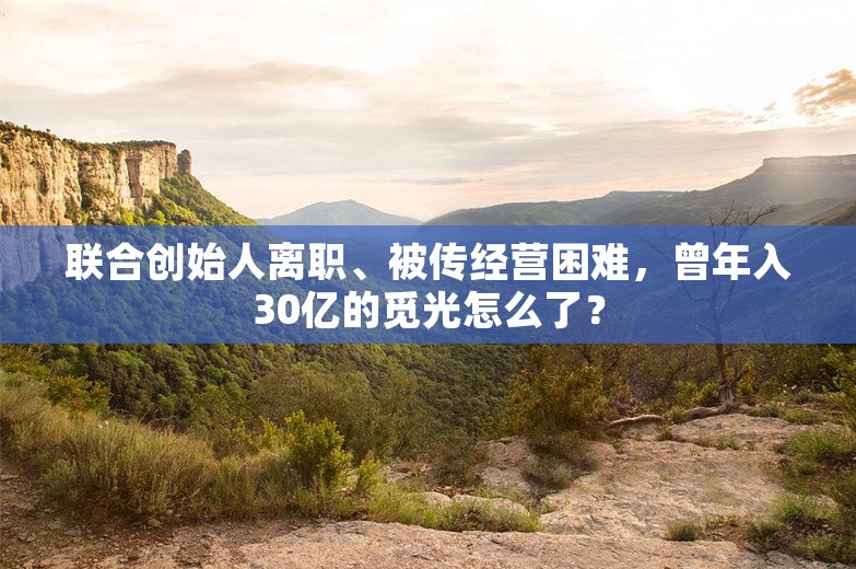 联合创始人离职、被传经营困难，曾年入30亿的觅光怎么了？