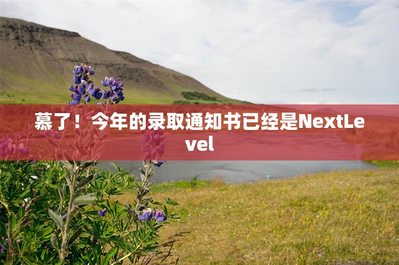 慕了！今年的录取通知书已经是NextLevel