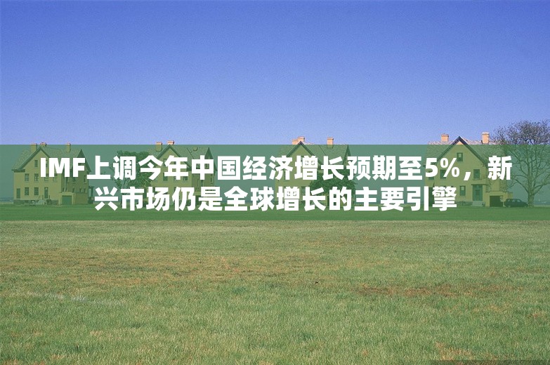 IMF上调今年中国经济增长预期至5%，新兴市场仍是全球增长的主要引擎