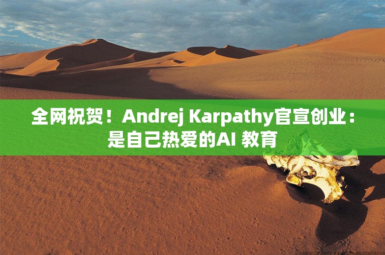 全网祝贺！Andrej Karpathy官宣创业：是自己热爱的AI 教育