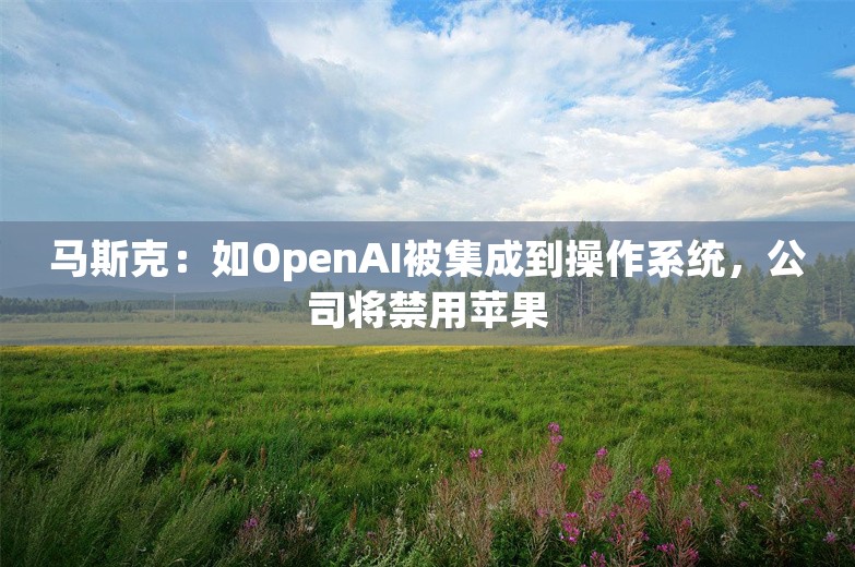 马斯克：如OpenAI被集成到操作系统，公司将禁用苹果