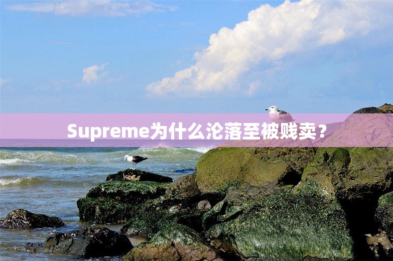 Supreme为什么沦落至被贱卖？