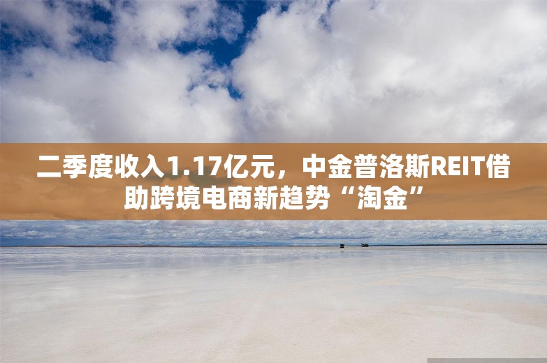 二季度收入1.17亿元，中金普洛斯REIT借助跨境电商新趋势“淘金”