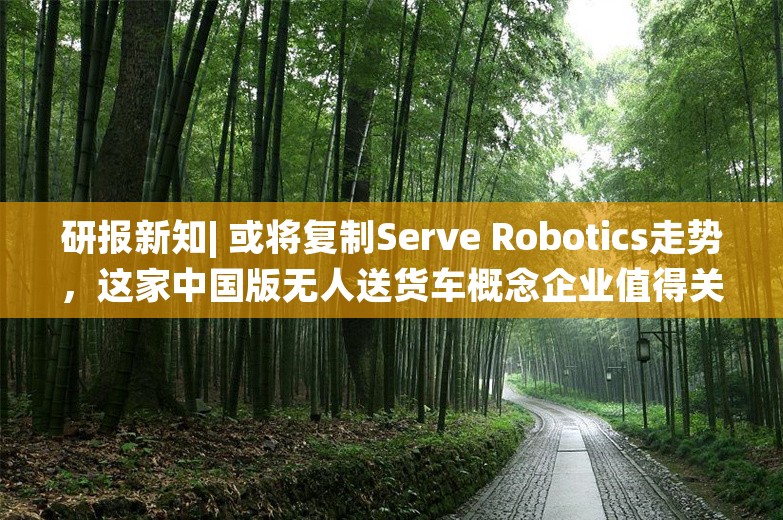 研报新知| 或将复制Serve Robotics走势，这家中国版无人送货车概念企业值得关注