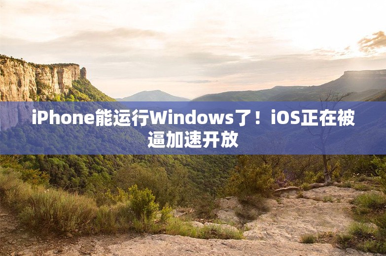 iPhone能运行Windows了！iOS正在被逼加速开放