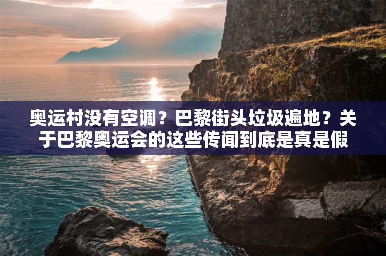 奥运村没有空调？巴黎街头垃圾遍地？关于巴黎奥运会的这些传闻到底是真是假